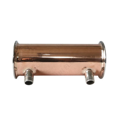 Código da cabeça cilíndrica de aço inoxidável 304 316 Tri-clamp deflegmator condensador de refluxo