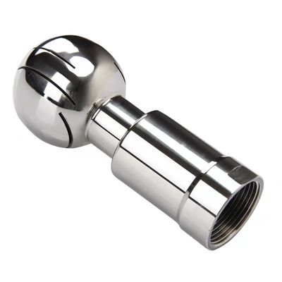 WZ SS 304 316 316L Tri Clamp Sanitary Hose Joint com 360 Rotary Cleaning Ball