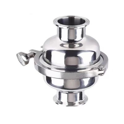 Código de cabeça cilíndrica Aço inoxidável 316 304 Filtro de esferas tri-clamp higiênico para WZ SS