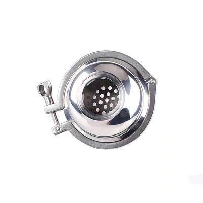 Código de cabeça cilíndrica Aço inoxidável 316 304 Filtro de esferas tri-clamp higiênico para WZ SS