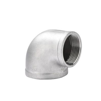 Ferro/aço inoxidável galvanizado maleável de 90 graus com cotovelo 201 304 316 Acessórios de tubos NPT BSPT BSPP