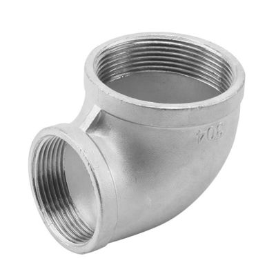 Ferro/aço inoxidável galvanizado maleável de 90 graus com cotovelo 201 304 316 Acessórios de tubos NPT BSPT BSPP