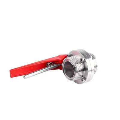WZ aço inoxidável 304 316 316L válvula borboleta roscada igual a 1/8 "--4" para DIN 3A SMS