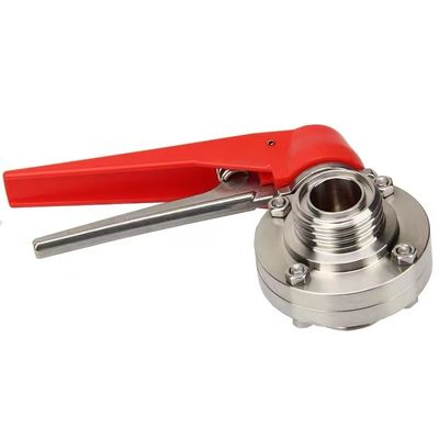 WZ aço inoxidável 304 316 316L válvula borboleta roscada igual a 1/8 "--4" para DIN 3A SMS