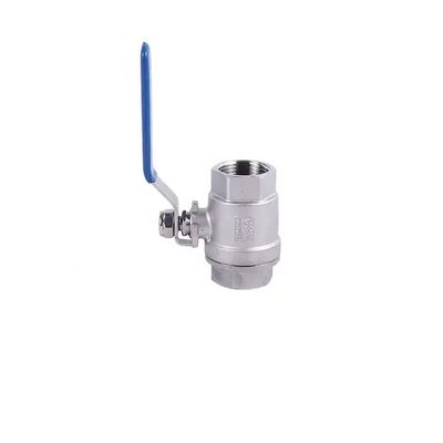 Industrial Ss304 válvula de esfera de pressão normal 3A DIN NPT BSPT BSPP 1/4''-4.0' Prata