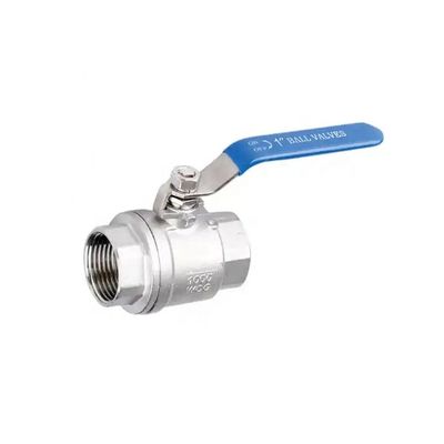 Industrial Ss304 válvula de esfera de pressão normal 3A DIN NPT BSPT BSPP 1/4''-4.0' Prata