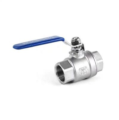 Industrial Ss304 válvula de esfera de pressão normal 3A DIN NPT BSPT BSPP 1/4''-4.0' Prata