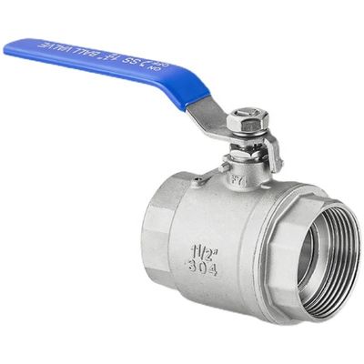 Industrial Ss304 válvula de esfera de pressão normal 3A DIN NPT BSPT BSPP 1/4''-4.0' Prata