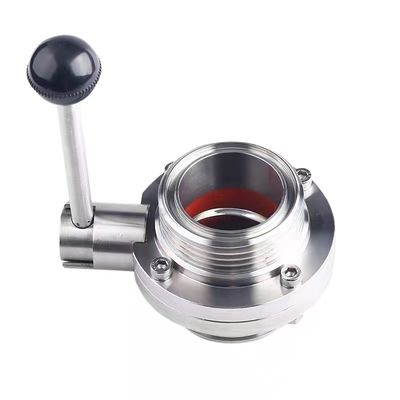 304 316 316L Filamento de solda de válvula de borboleta Manual DIN 3A SMS WZ aço inoxidável