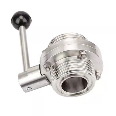 304 316 316L Filamento de solda de válvula de borboleta Manual DIN 3A SMS WZ aço inoxidável