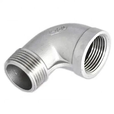 Acessórios para tubos de cotovelo com rosca de 304 316 90 graus, de aço inoxidável, para instalações de encanamento