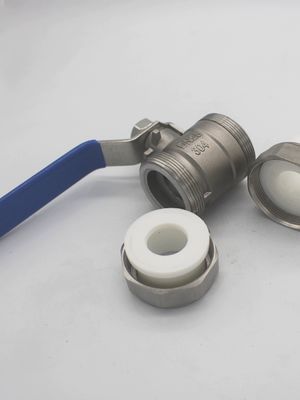 Válvula de bola de água de solda a quente de dupla união de aço inoxidável para aplicações industriais