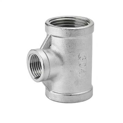 Acessórios de aço inoxidável Conector Joint NPT BSPT Redutor Tee Cross Cone Union M/F