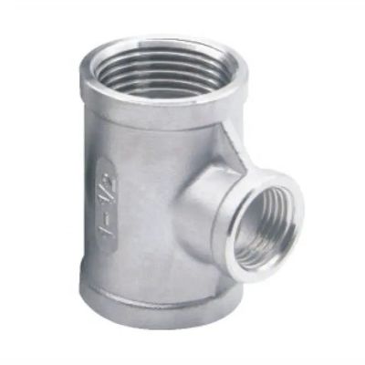 Acessórios de aço inoxidável Conector Joint NPT BSPT Redutor Tee Cross Cone Union M/F