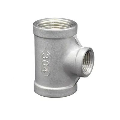 Acessórios de aço inoxidável Conector Joint NPT BSPT Redutor Tee Cross Cone Union M/F