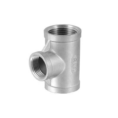Acessórios de aço inoxidável Conector Joint NPT BSPT Redutor Tee Cross Cone Union M/F