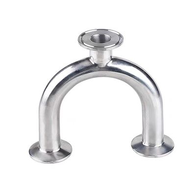 SS304/316L Teia polida de tipo U para ligações de tubos sanitários na indústria láctea