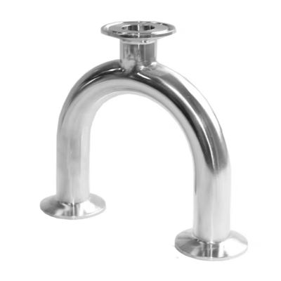 SS304/316L Teia polida de tipo U para ligações de tubos sanitários na indústria láctea