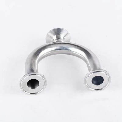 SS304/316L Teia polida de tipo U para ligações de tubos sanitários na indústria láctea