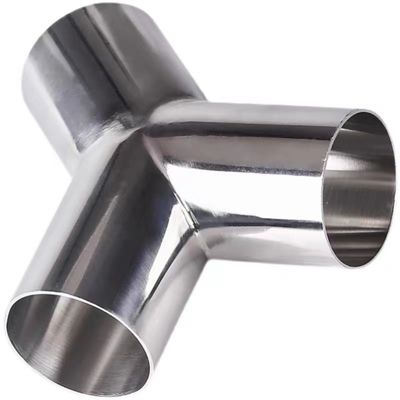 1/8"--4" Prata WZ DN50 SS304 316L aço inoxidável sanitário tipo Y Adaptador de tubo Tee