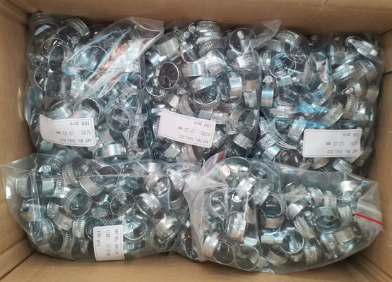 Conexão de solda Grampos de mangueira e grampos de minhoca de aço inoxidável de tipo alemão 201