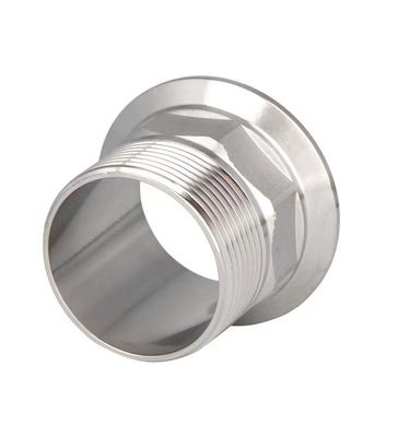 Aço inoxidável igual 304 Filamento masculino Hex Ferrule Tubos Acessórios Hex Adaptador