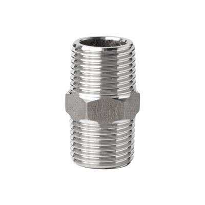 Suporte personalizado ODM fundição de aço inoxidável 316 BSP/NPT Hex Reducing Nipple