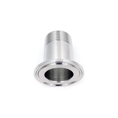 Código de cabeça quadrada Adaptador sanitário de ferrule de rosca masculina para padrão DIN/SMS/ISO/3A