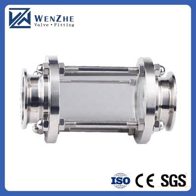 Fittings de tubos de aço inoxidável sanitário 304/316 Tri-clamp classe de visão tubular reta