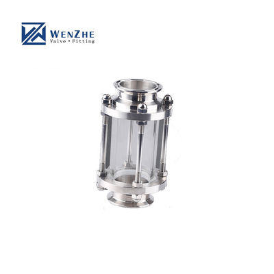 Fittings de tubos de aço inoxidável sanitário 304/316 Tri-clamp classe de visão tubular reta