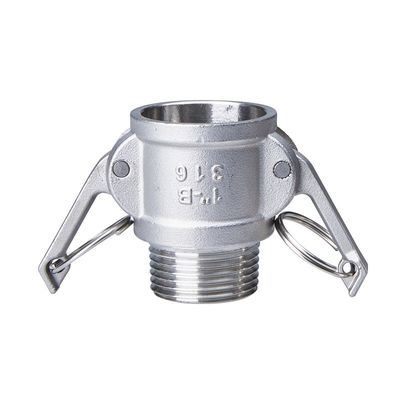 Aço inoxidável suportado por ODM 304 316 Camlock Quick Coupling Tipo B BSPT