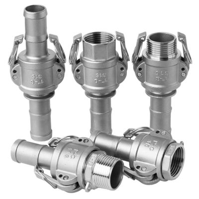 Aço inoxidável suportado por ODM 304 316 Camlock Quick Coupling Tipo B BSPT