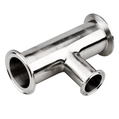 Conexão de solda personalizada polida SS304/316L Acessórios sanitários presos Redução Tee