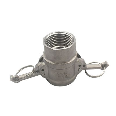 Aço inoxidável 304 316 acoplamentos rápidos de camloque tipo D para aplicações pesadas