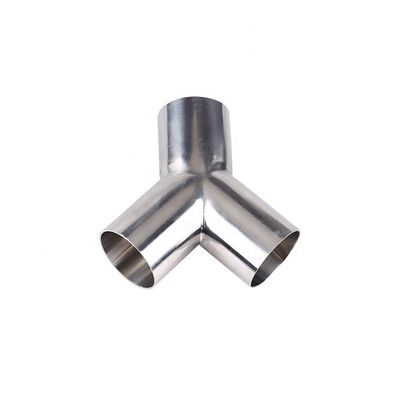 Aço inoxidável garantido 304 316 Tubo de fixação de 45 graus Tee Y Tipo Tee com fundição igual