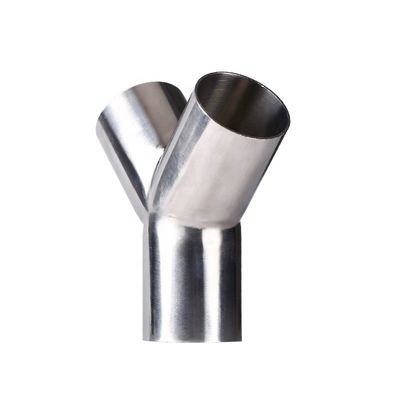 Aço inoxidável garantido 304 316 Tubo de fixação de 45 graus Tee Y Tipo Tee com fundição igual