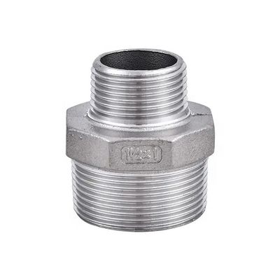 Igual 304316 Aço inoxidável Hidráulico Filamento masculino Hexagon Pipe Nipple NPT