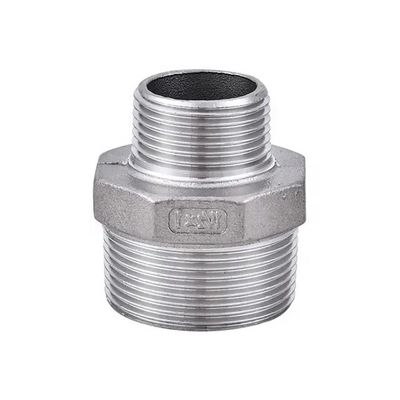 Igual 304316 Aço inoxidável Hidráulico Filamento masculino Hexagon Pipe Nipple NPT