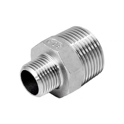 Igual 304316 Aço inoxidável Hidráulico Filamento masculino Hexagon Pipe Nipple NPT