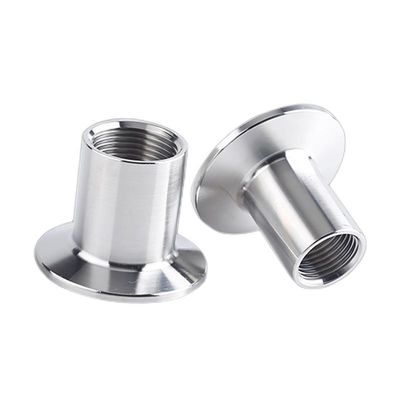 Tri-clamp Npt Bsp Tubos de encaixe Adaptador/acoplamento de rosca masculino com cabeça redonda Código SS304