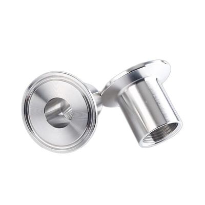 Tri-clamp Npt Bsp Tubos de encaixe Adaptador/acoplamento de rosca masculino com cabeça redonda Código SS304