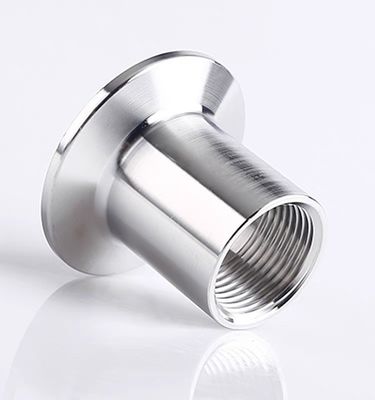 Tri-clamp Npt Bsp Tubos de encaixe Adaptador/acoplamento de rosca masculino com cabeça redonda Código SS304