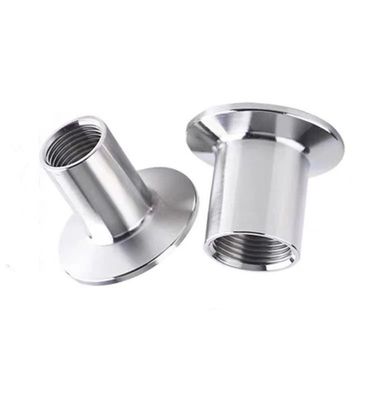 Tri-clamp Npt Bsp Tubos de encaixe Adaptador/acoplamento de rosca masculino com cabeça redonda Código SS304
