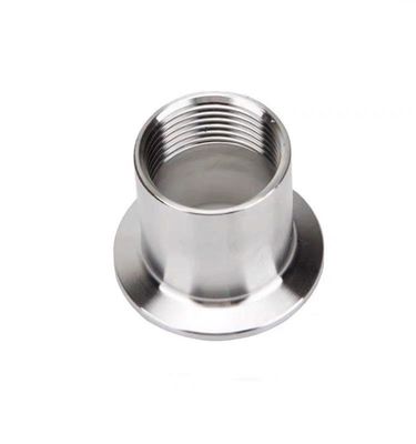 Tri-clamp Npt Bsp Tubos de encaixe Adaptador/acoplamento de rosca masculino com cabeça redonda Código SS304