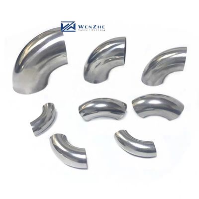 Aço inoxidável suportado OEM 304 316 curvas de soldadura tubo Cotovelo 90 curvas de 180 graus 3A DIN
