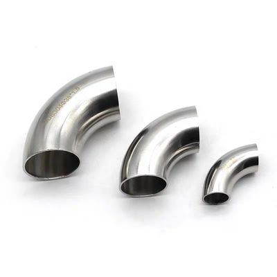 Aço inoxidável suportado OEM 304 316 curvas de soldadura tubo Cotovelo 90 curvas de 180 graus 3A DIN