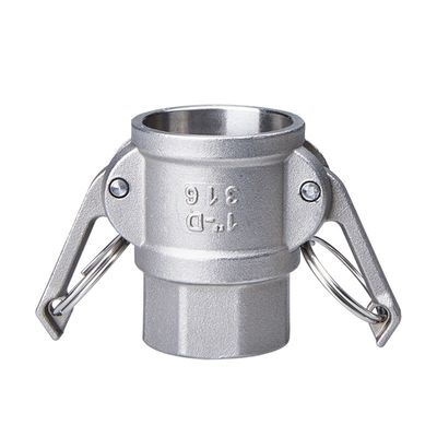 Conectores rápidos de camlock tipo SS 304 316 D personalizados para óleo de gás de água NPT BSP 1/4"-4