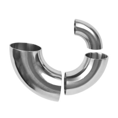 Acero inoxidável sanitário 304 316 conector igual de cotovelo de curvatura de tubulação DIN 3A forjado
