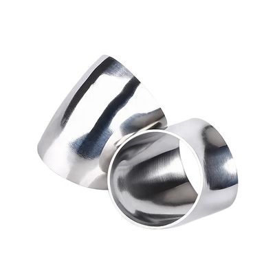 Conexão de solda sanitária forjada SS304 316L 45 graus Cotovelo para óleo Água Gás Leite