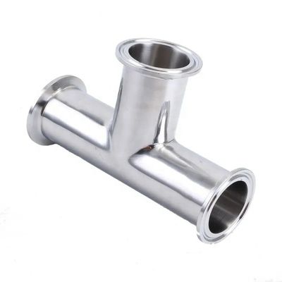 Óleo Água Gás 3A DIN Código de cabeça cilíndrica SS316L 304 Saúde Padrão Clamp Tee 1/4''-6